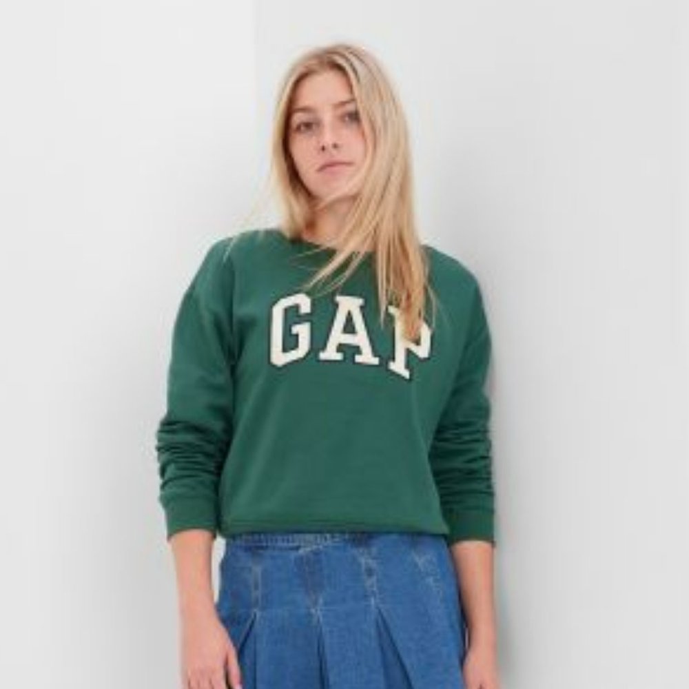 GAP Logo Teen Green Sweatshirt